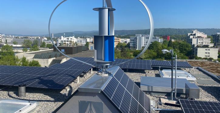 Wind-Solar-Kleinkraftwerk von NewGreenTec